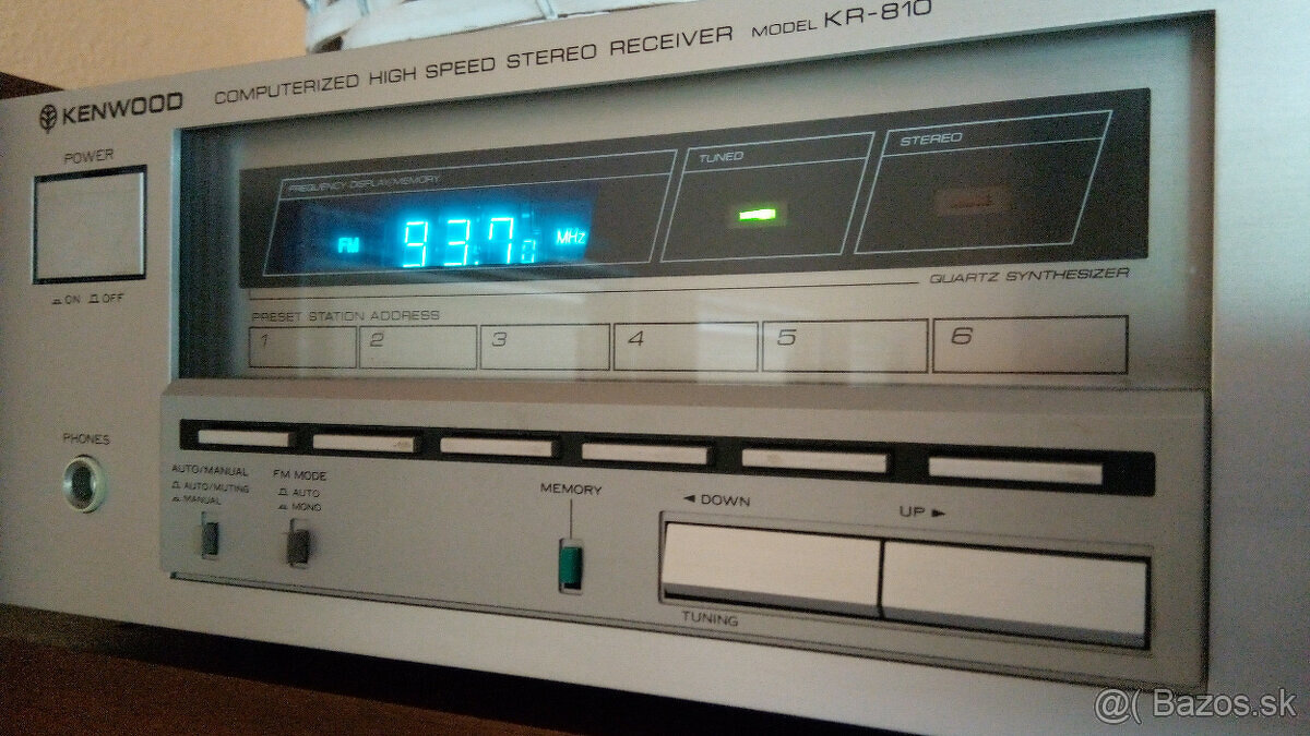 Predám krásny vintage receiver Kenwood KR810 (r.v. 1982) - 3