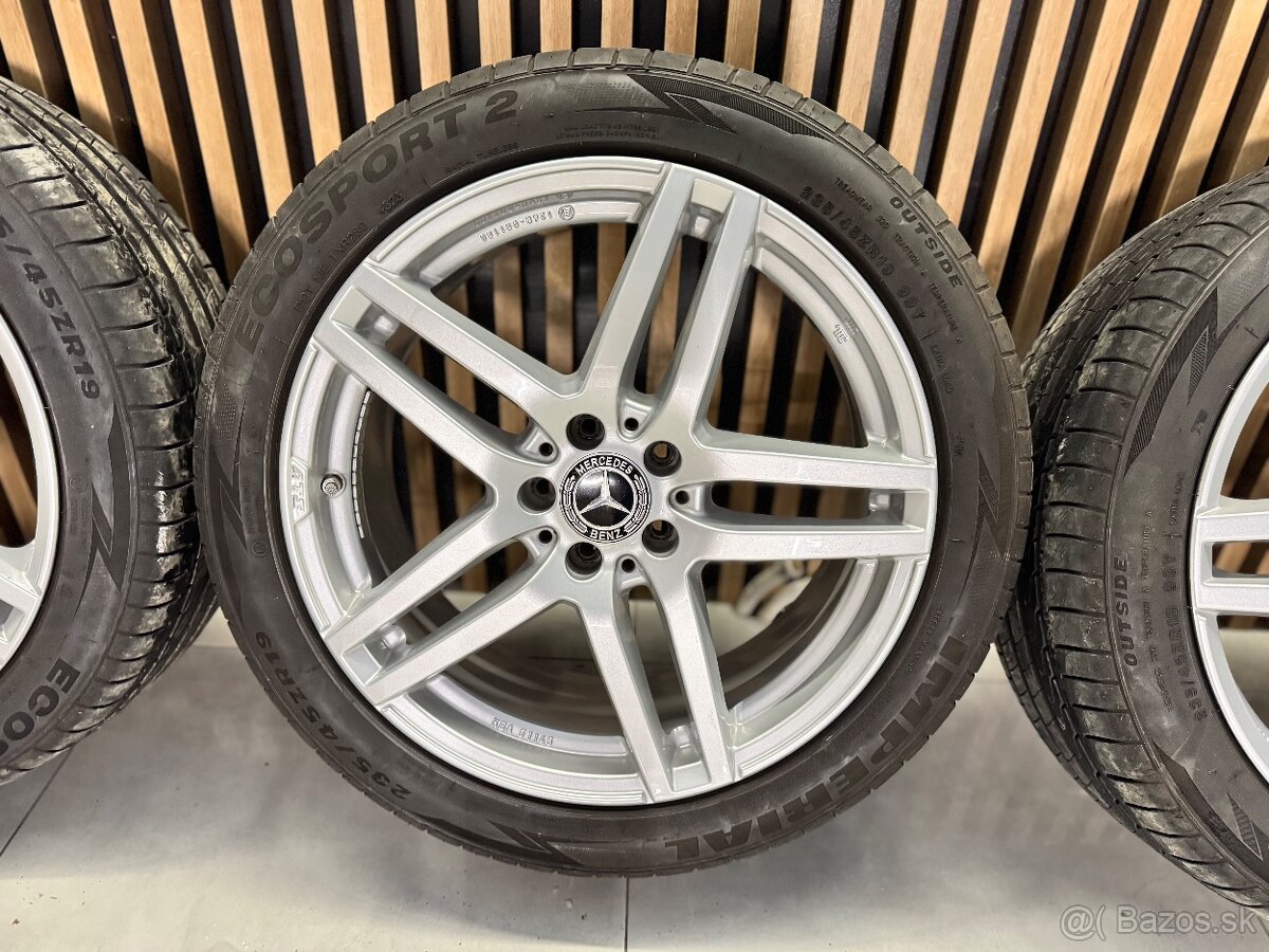 Mercedes disky + letné pneu R19 ako nové 5x112 8J ET38 - 3