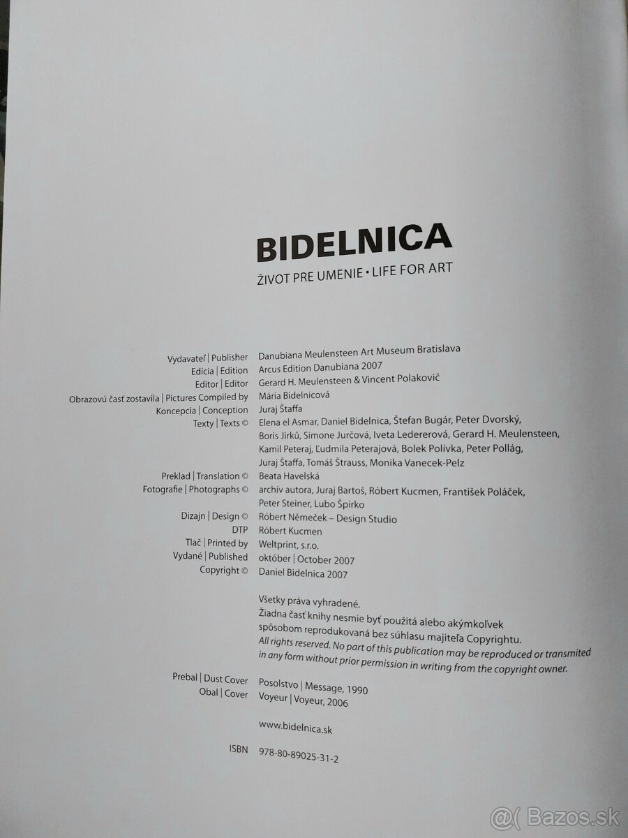 Kniha Bidelnica Život pre umenie / Life for art - 3