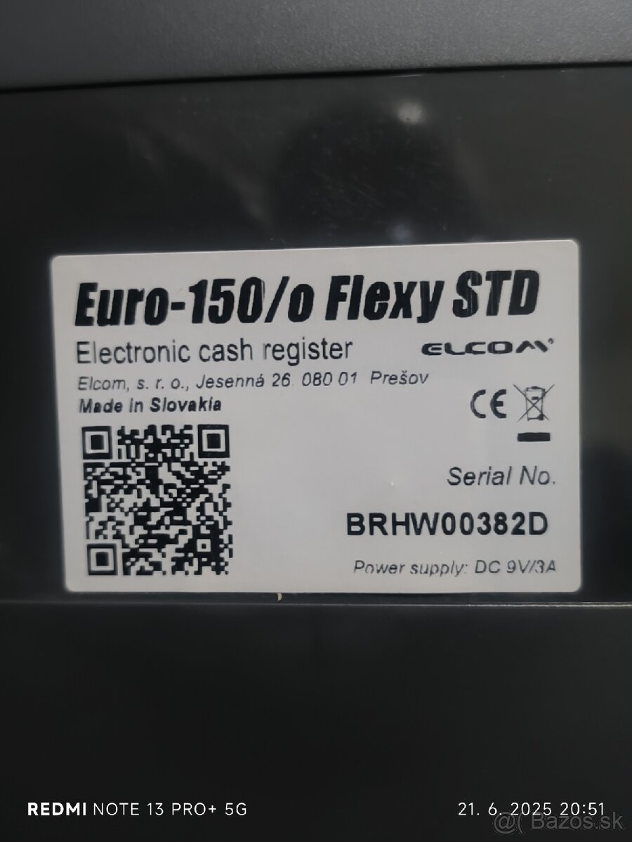 Euro 150/0 Flexy STD s výsuvnou pokladňou na peniaze. - 3