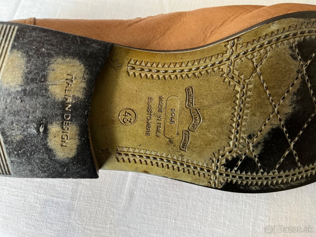 Pánske kožené poltopánky - 3