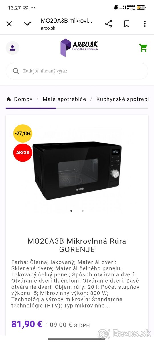 Mikrovlnka Gorenje - 3