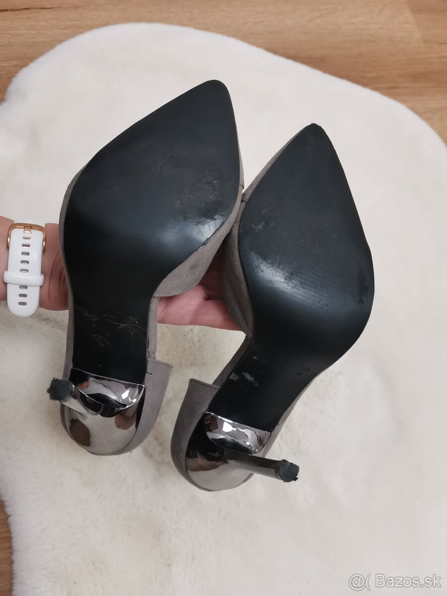 Sivé lodičky Primark č. 37 - 3