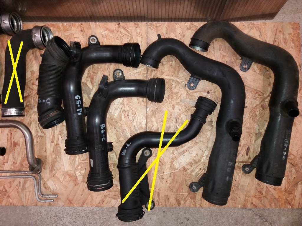 Hadice motora - 2.0TDI BKP, BKD - Passat B6, Golf 5, OCT 2 - 3