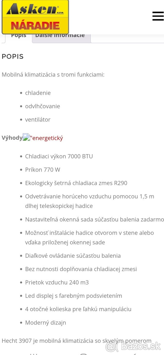 Mobilná klimatizácia - 3