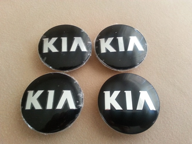 KIA - krytky na hlinikový disk 58mm - 3