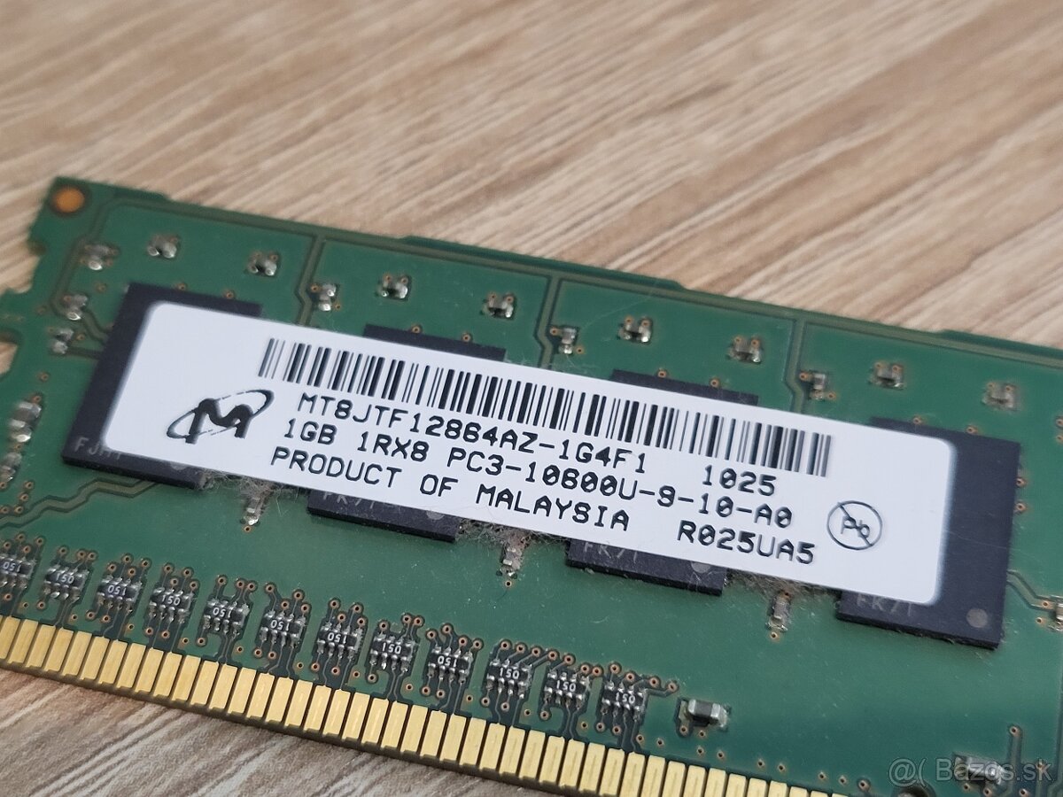 RAM Micron DDR3 2x 1GB 1333 MHz, CL9 - 3