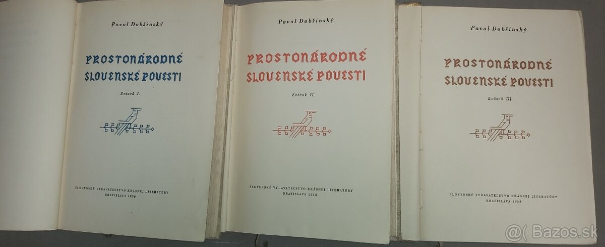 PROSTONÁRODNÉ SLOVENSKÉ POVESTI - vydanie z roku 1958 - 3