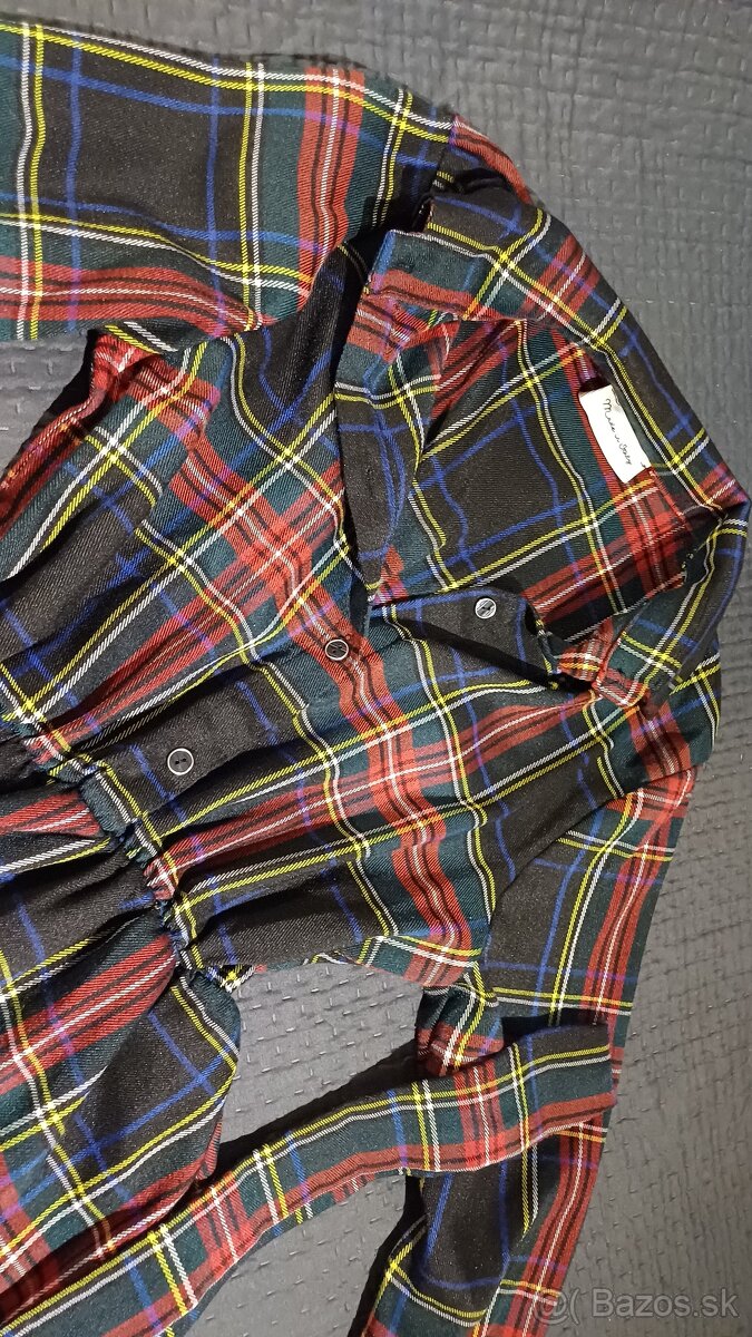 Kockované šaty M - 3