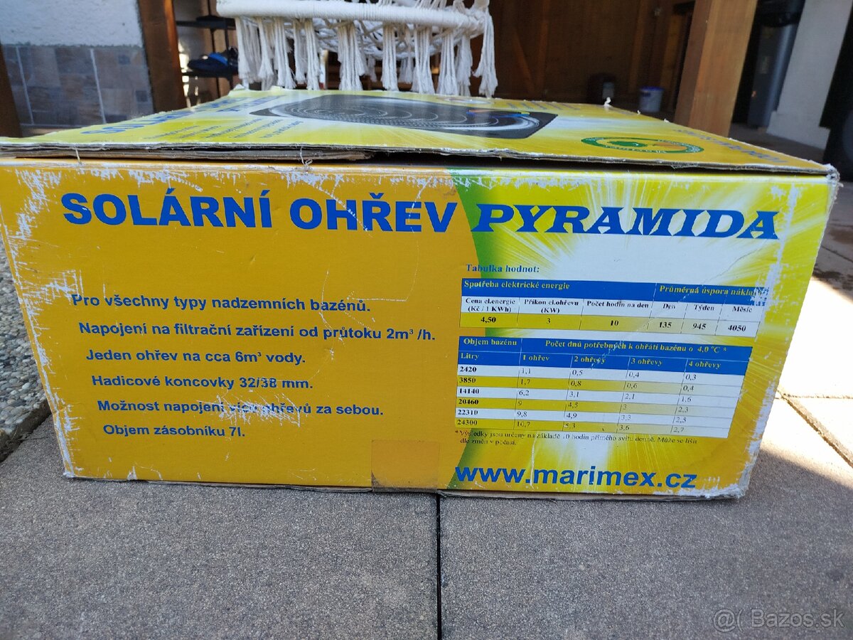 Solárny ohrev bazéna piramida - 3