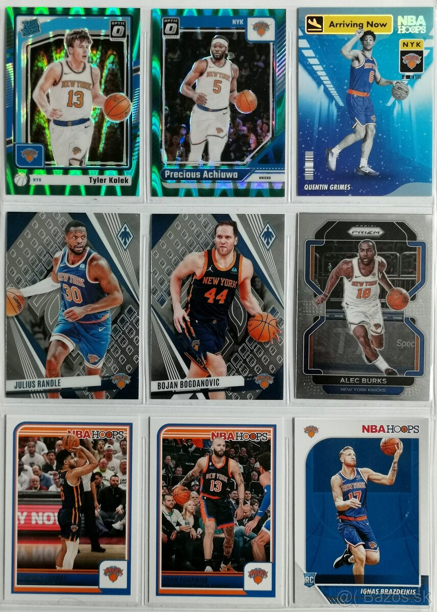 NBA karty - NY Knicks (143 kariet) - 3