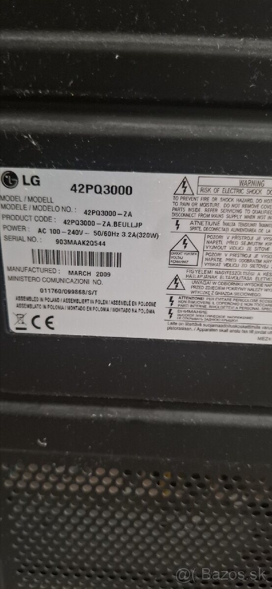 Televízor LG 107cm plazma - 3