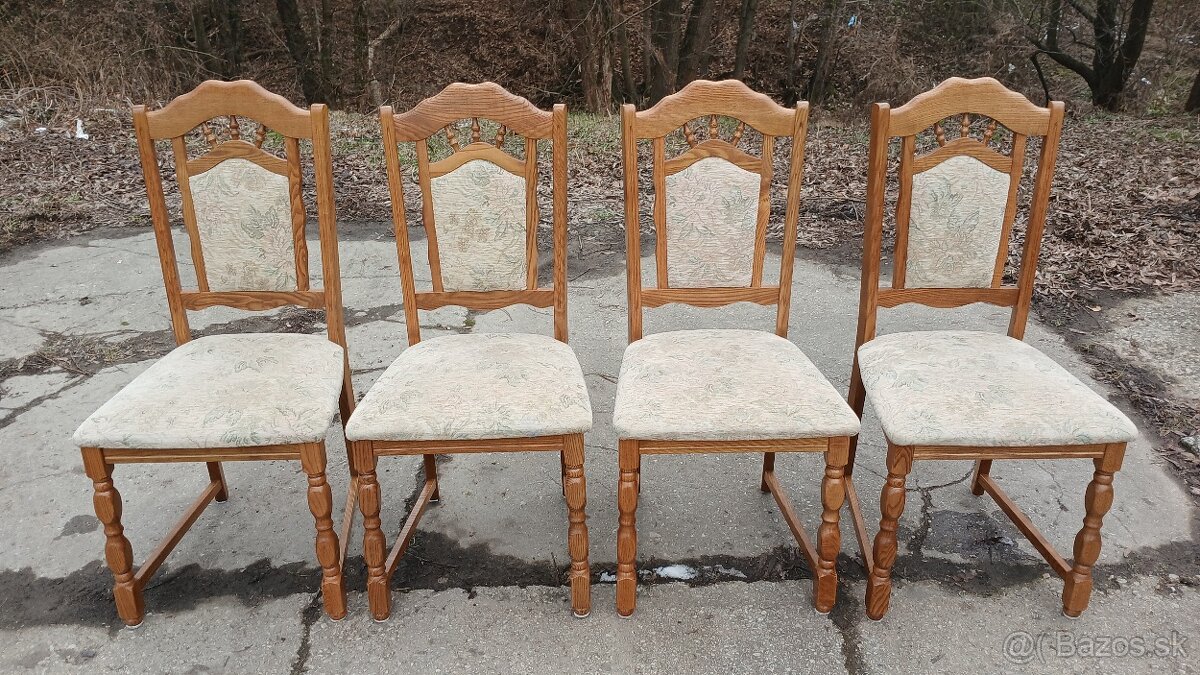 Rozkládací jídelní stůl + 4x židle - 3