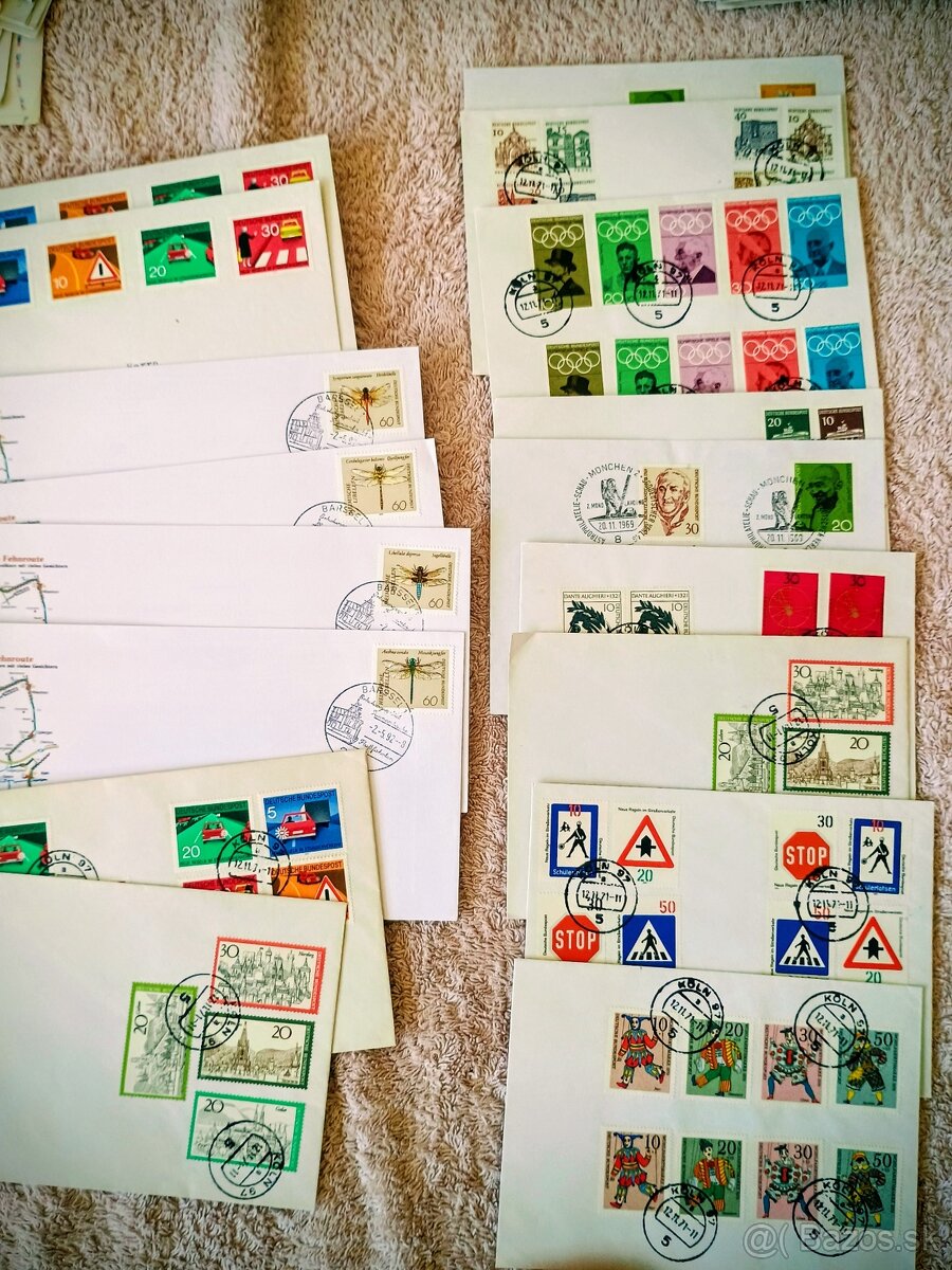 hromada FDC Nemecko +známky - 3