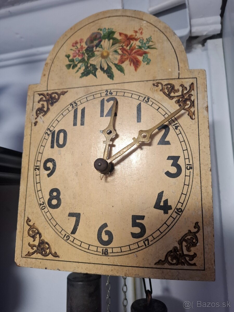 Predám funkčné polbicie starožitné hodiny druhá polovica 19 - 3