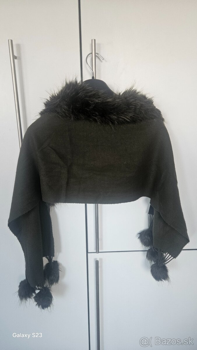 Sál - čiapka s kožušinkou - 3