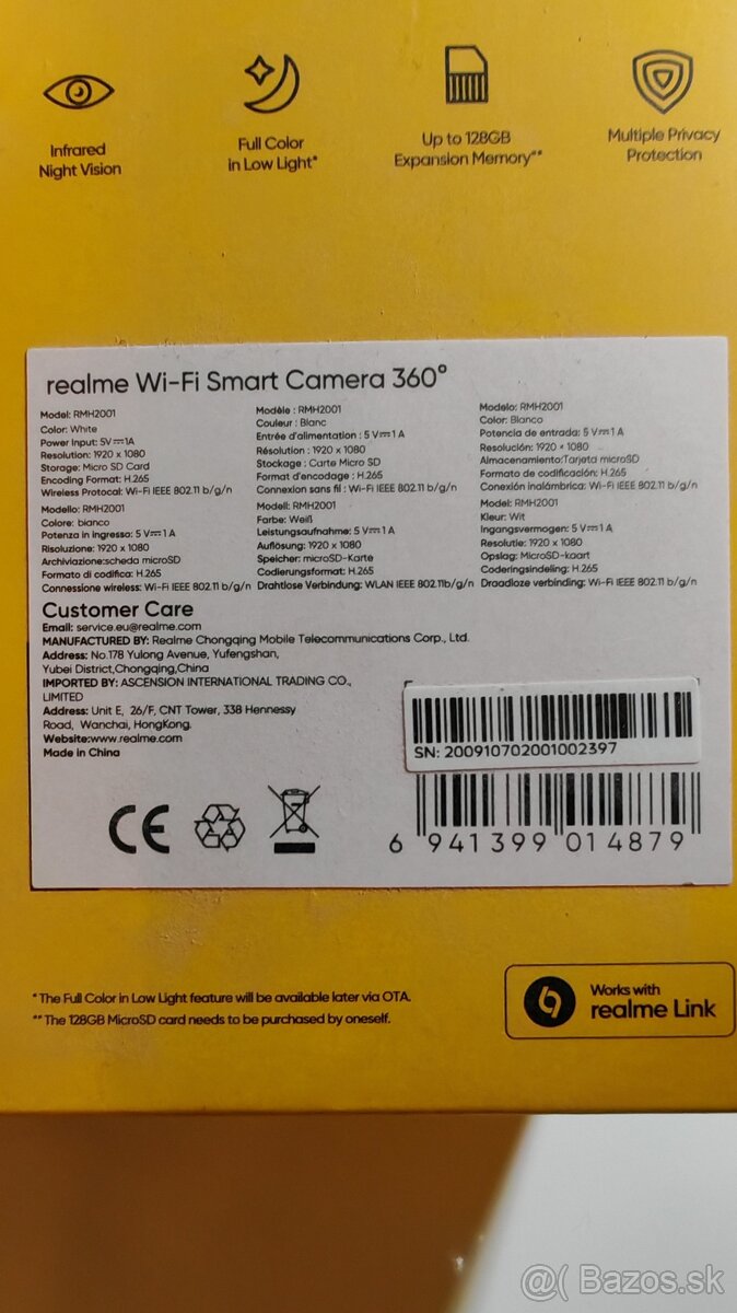 Wifi smart kamera Realme smart Cam 360 - 3
