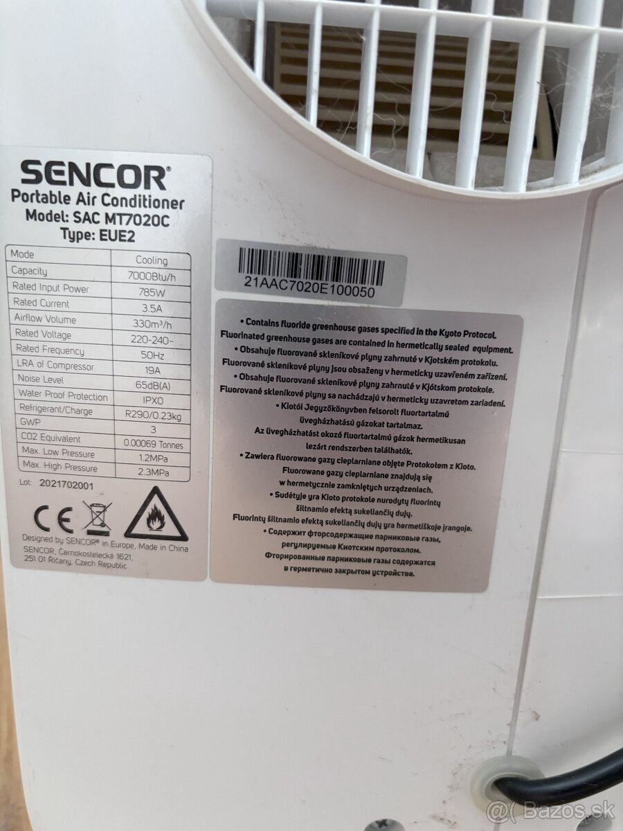 Prenosná klimatizácia Sencor - 3