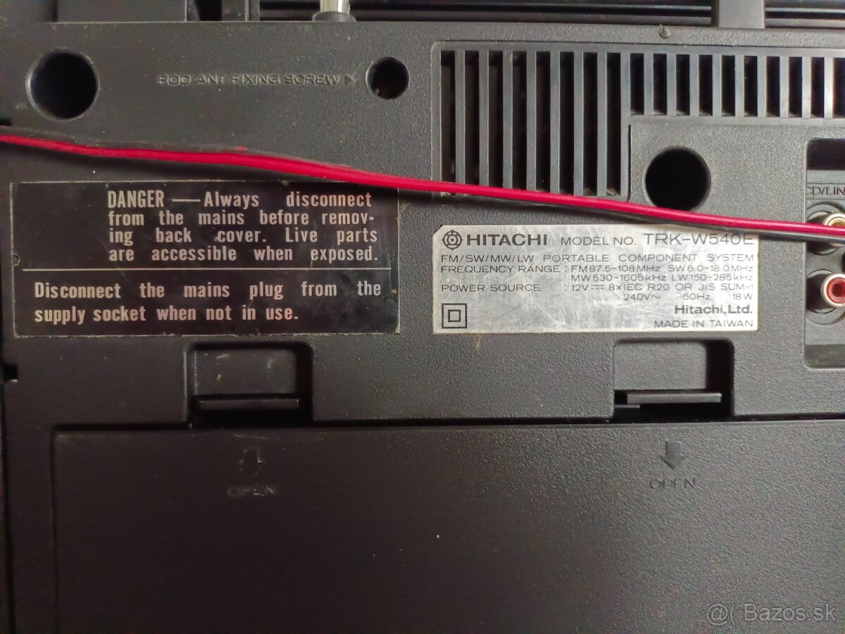 Hitachi TRK 540 E, radiomagnetofon retro kazeťák - 3