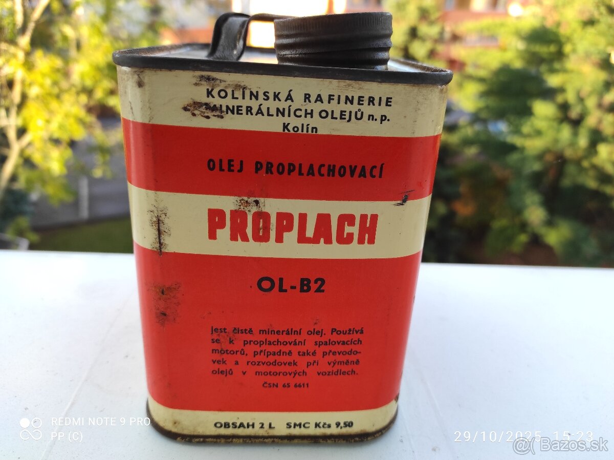 RETRO PLECH CSSR BENZINA OLEJ - 3