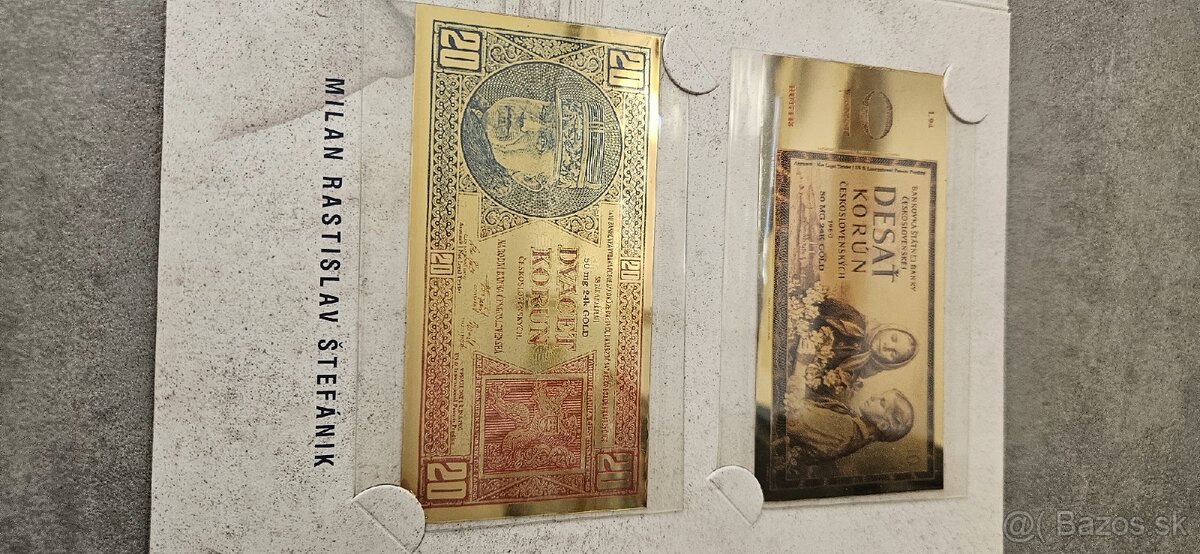 Zlate bankovy a minca - 3