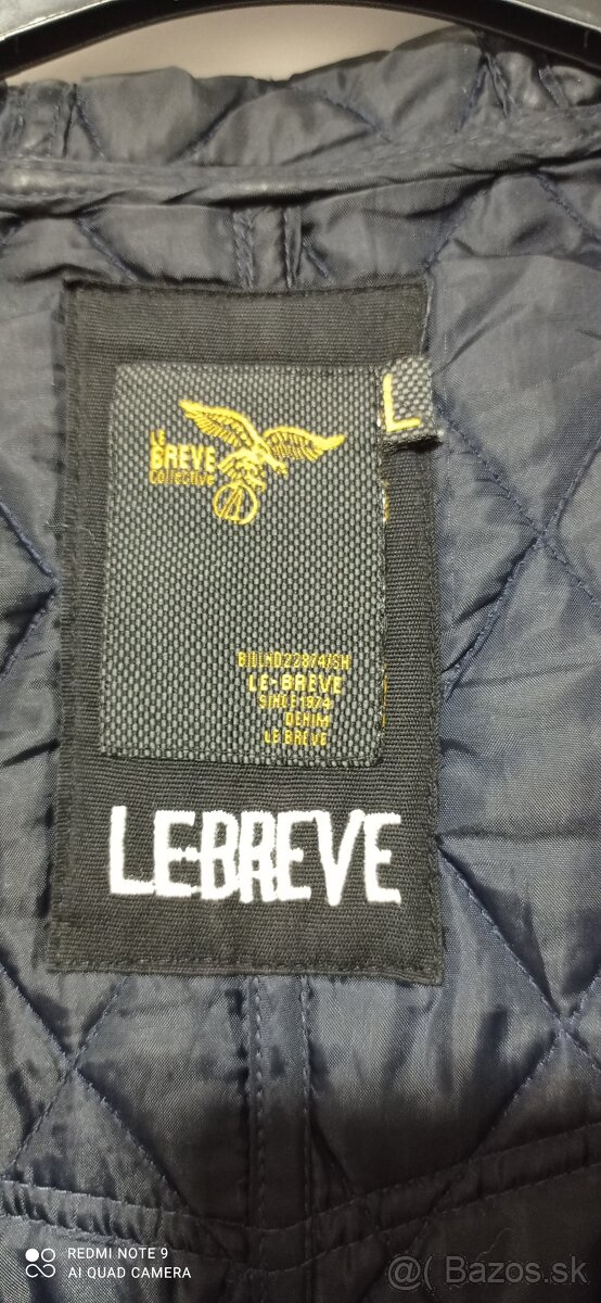 Pánska prešívaná bunda modrá veľkosť L - 3