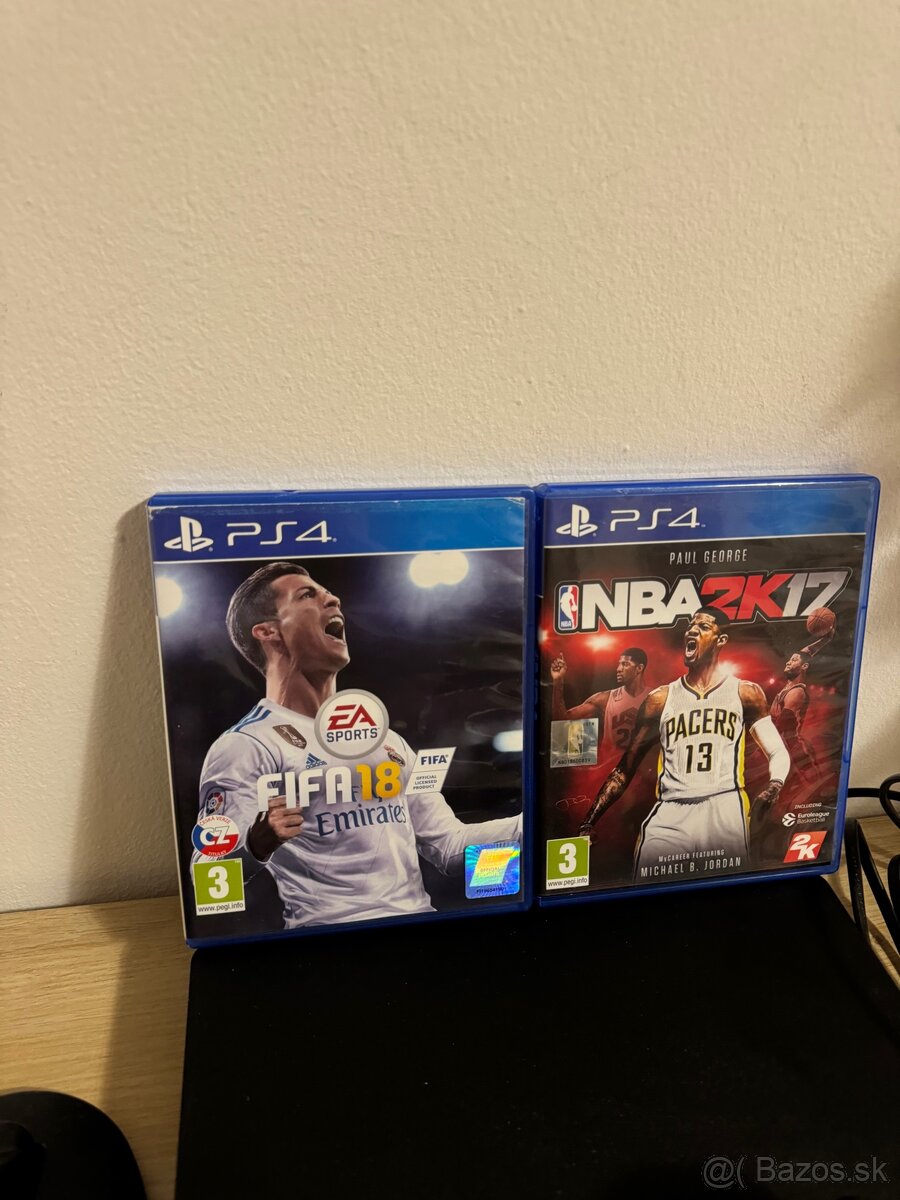 Playstation 4 slim 1000gb + ovladac + 2 hry (fifa,NBA) - 3