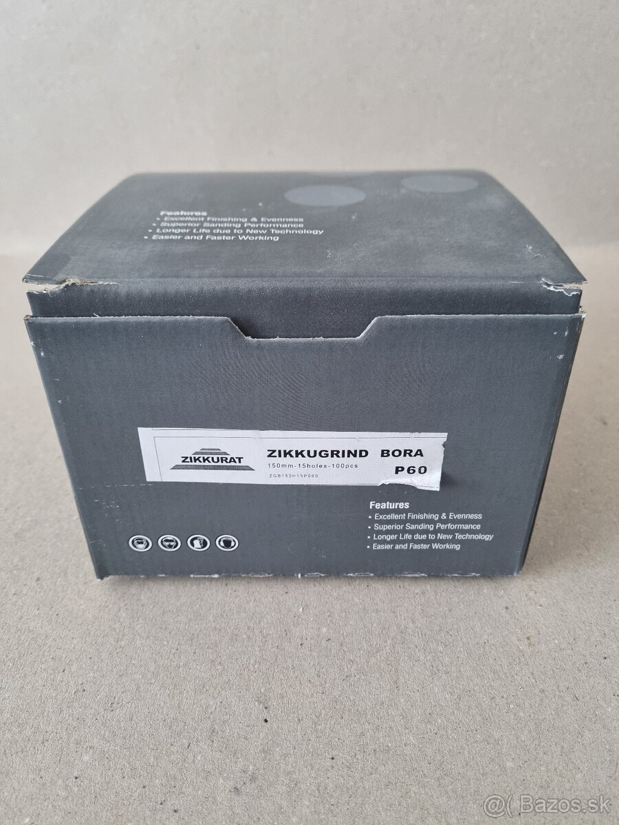Zikkugrind brúsny papier Bora 150mm D15 - 3
