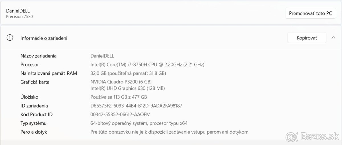 Dell Precision 7530 - 3