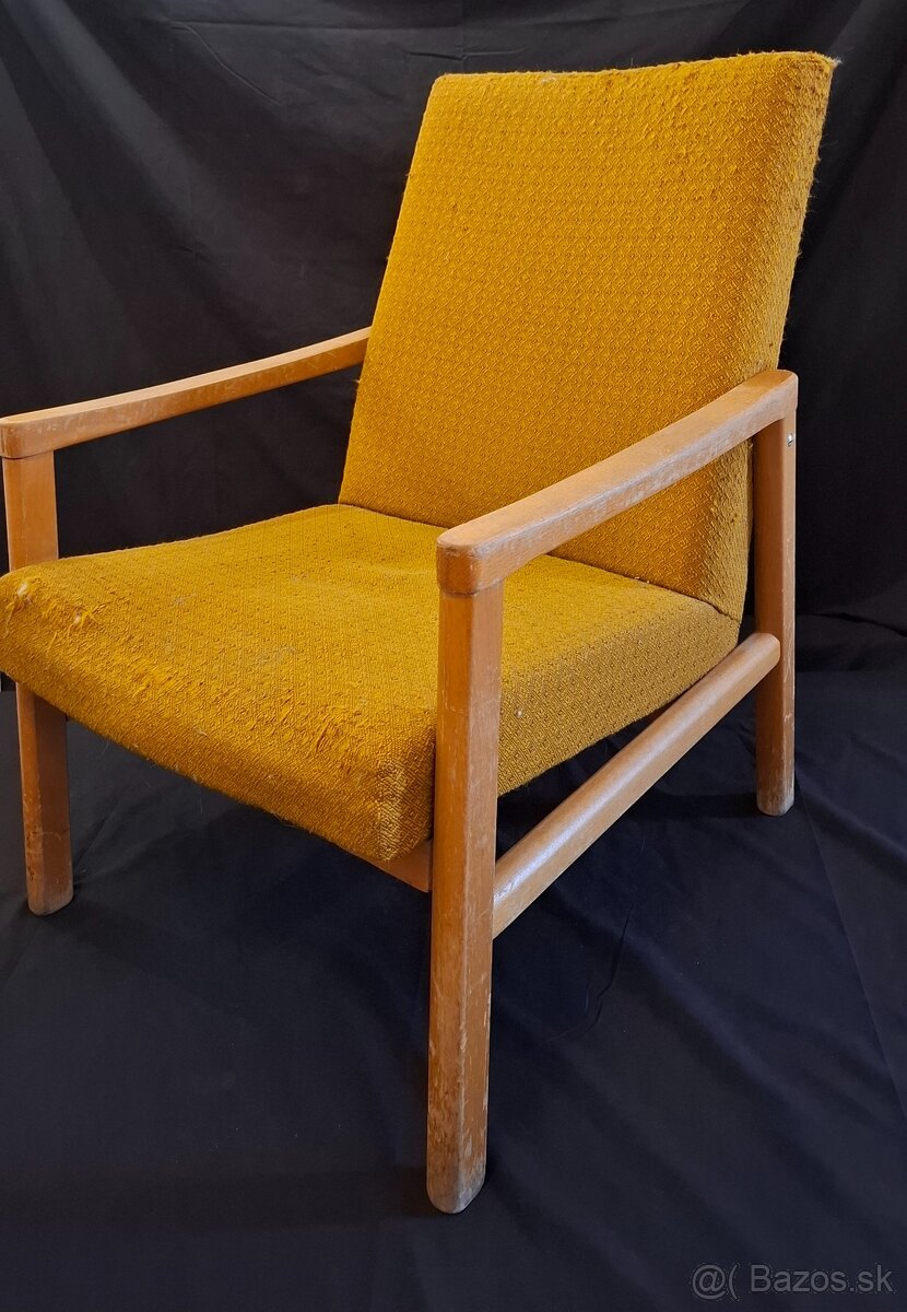 Staré kreslo Ton, typ : 615 369 1913 v pôvodnom stave, 1 kus - 3