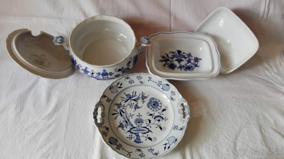 Cibulák 4 druhy polievková / ragú misa s podnosom - 3