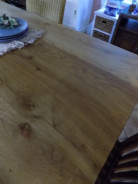 Jedálenský stôl prírodný dubový masív - 3