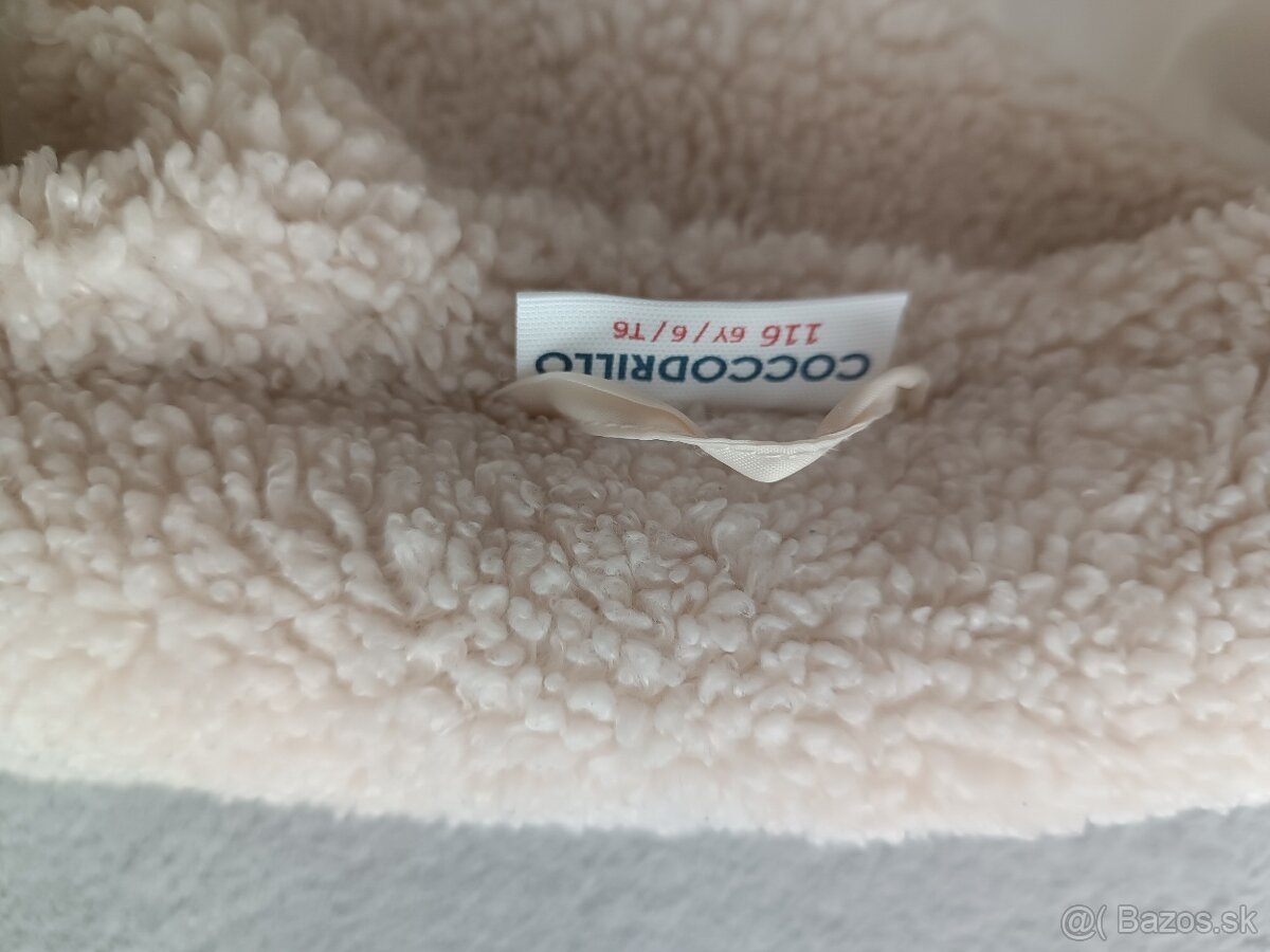 Dievčenský kabátik+vesta 116/122 - 3