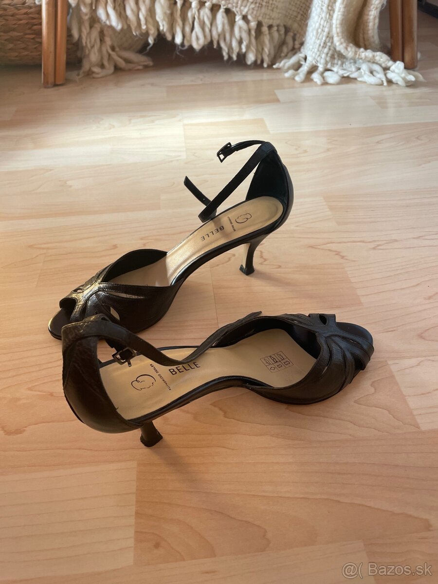 dámske čierne sandale veľ. 37 - 3