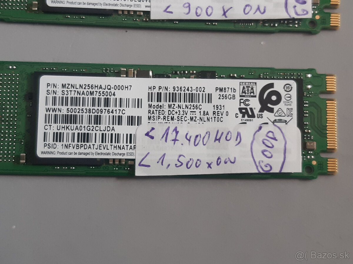 SSD 256GB M.2 SATA SAMSUNG PM871b 80mm - 3