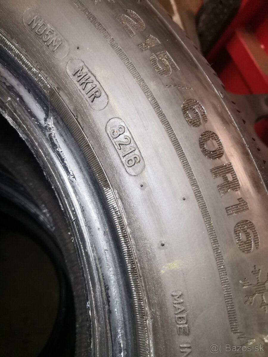 Predám zimné pneumatiky 215/60 R16 - 3