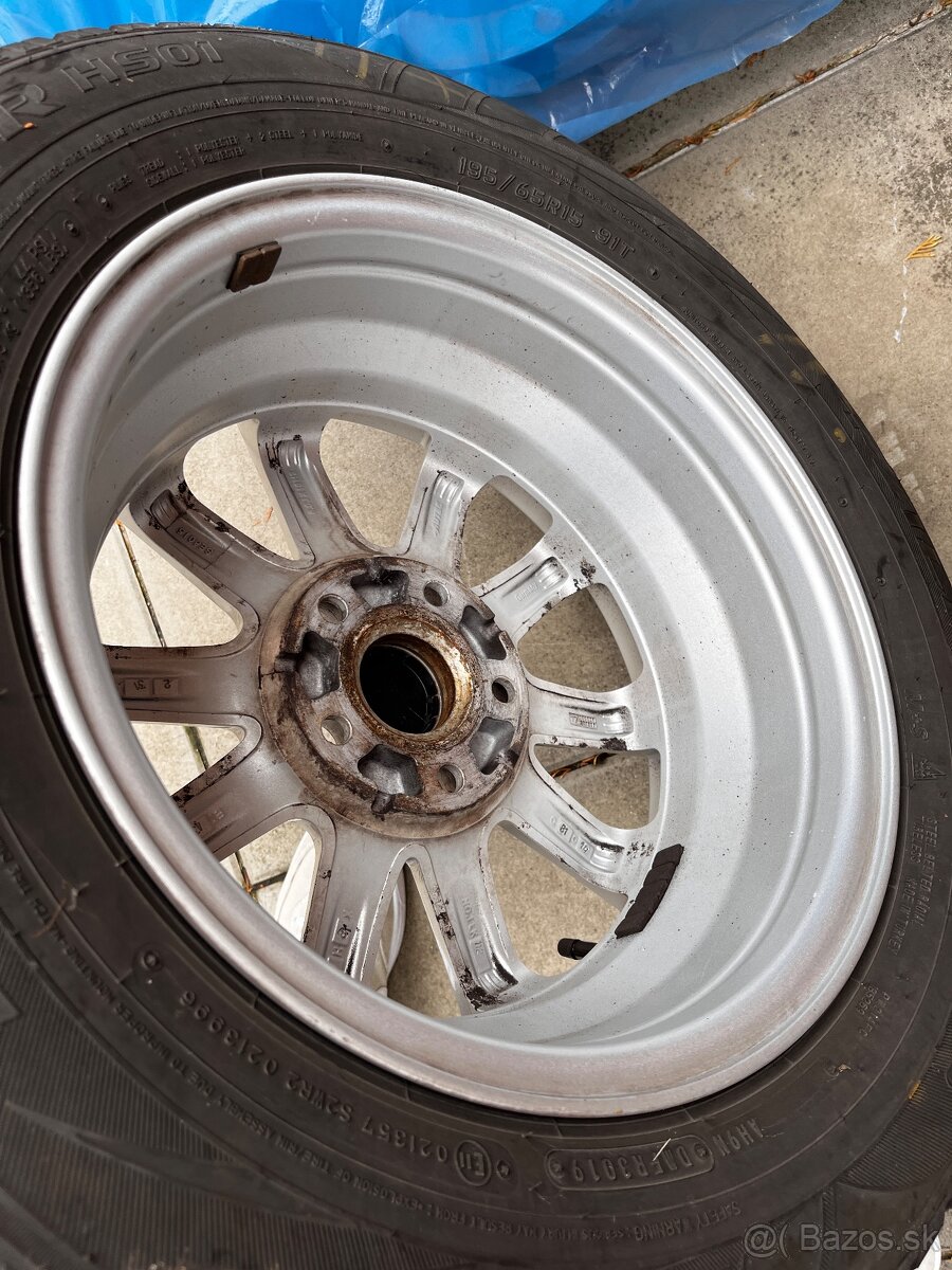 Originál VW 5x112 pneu Falken zimné 195/65 r15 - 3