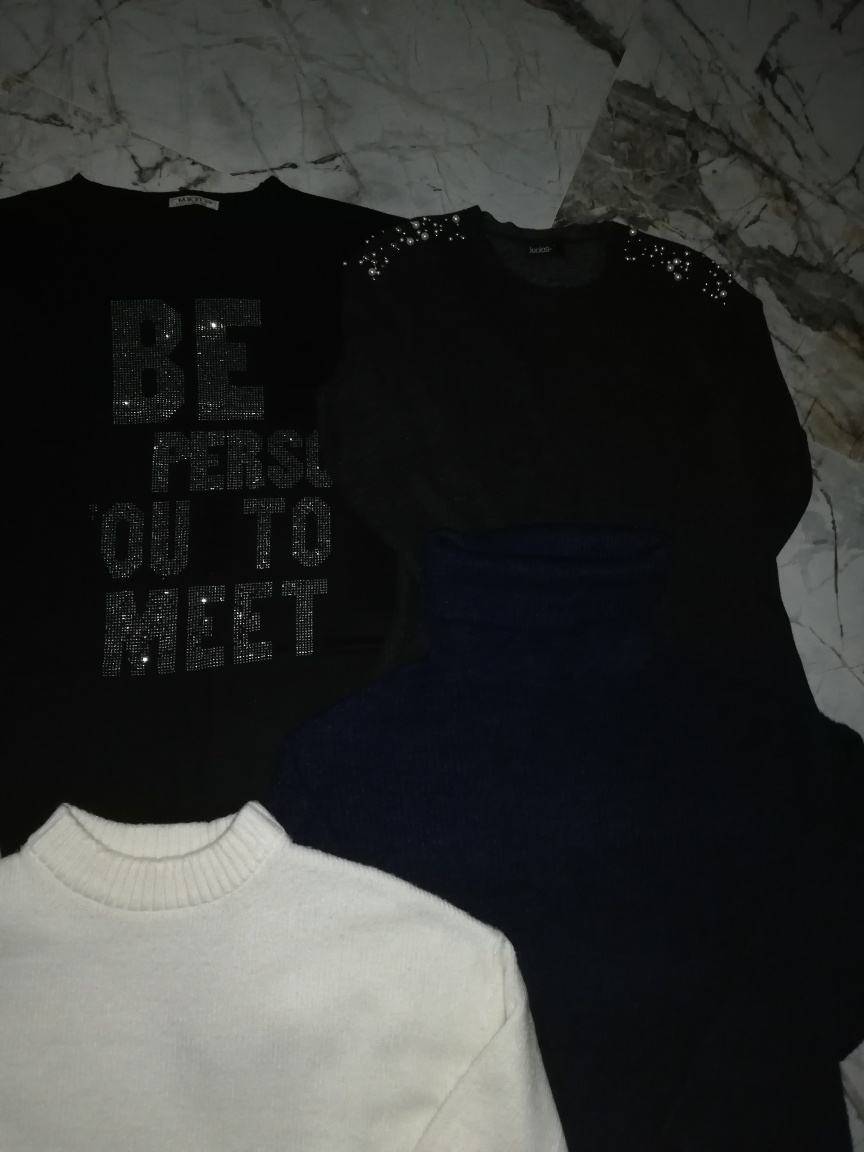 Dámske svetre, mikiny, tričká veľkosť L - 3