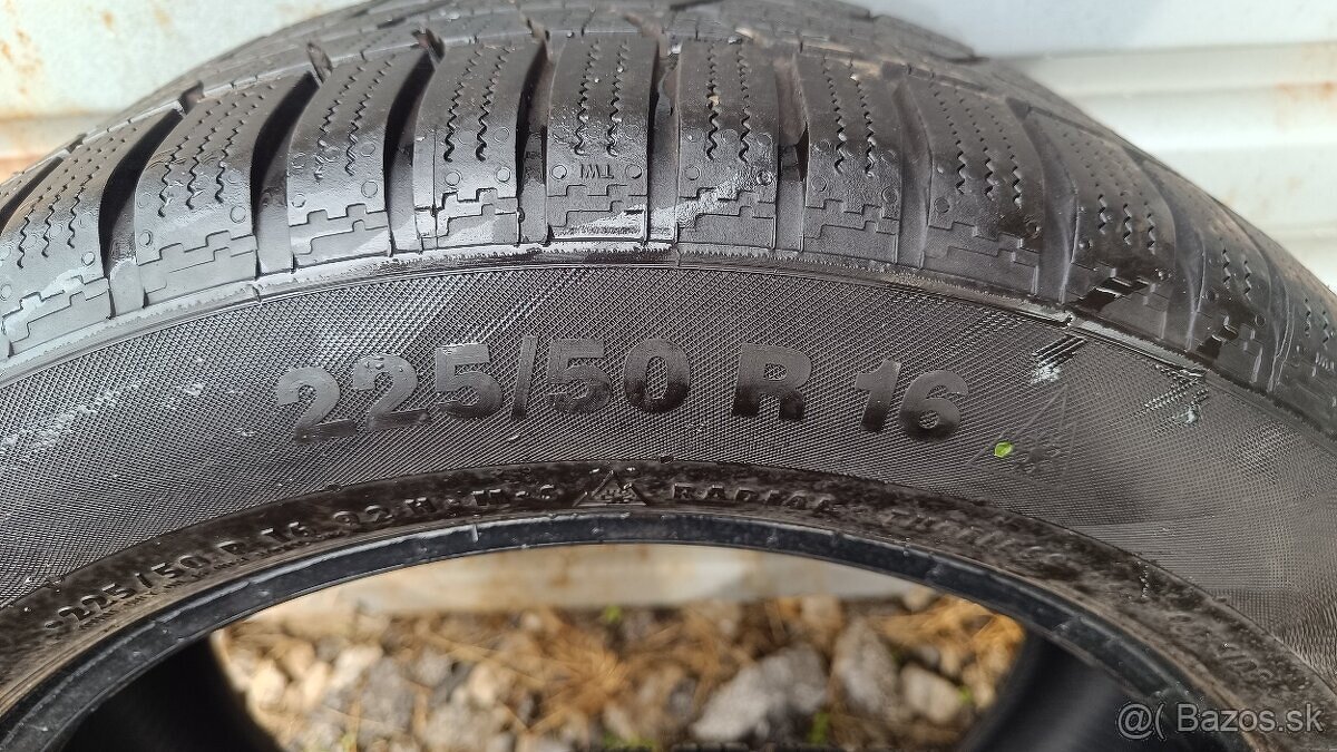Dve pneumatiky Continental 225/50 R16 zimné - 3