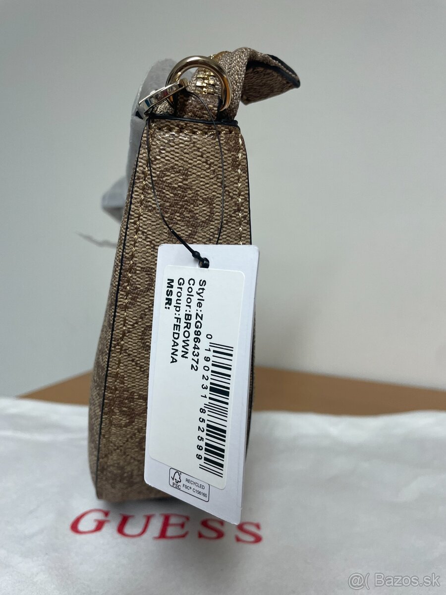 Hnedá kabelka Guess, crossbody - 3