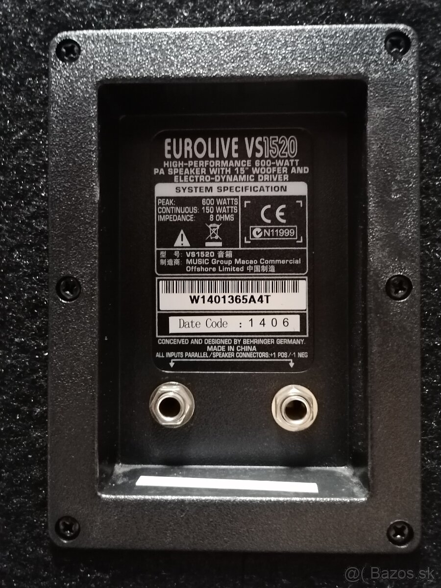 Behringer Eurolive VS1520 - pasívny reprobox - 3