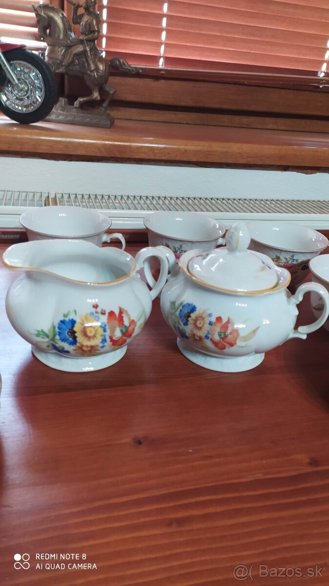 Starožitná porcelánová kávová súprava - 3