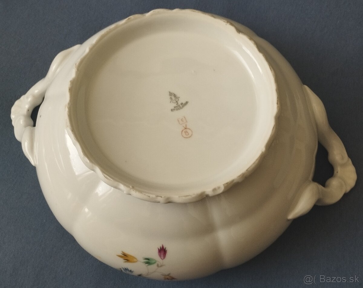 Biela porcelánová polievková misa - 3