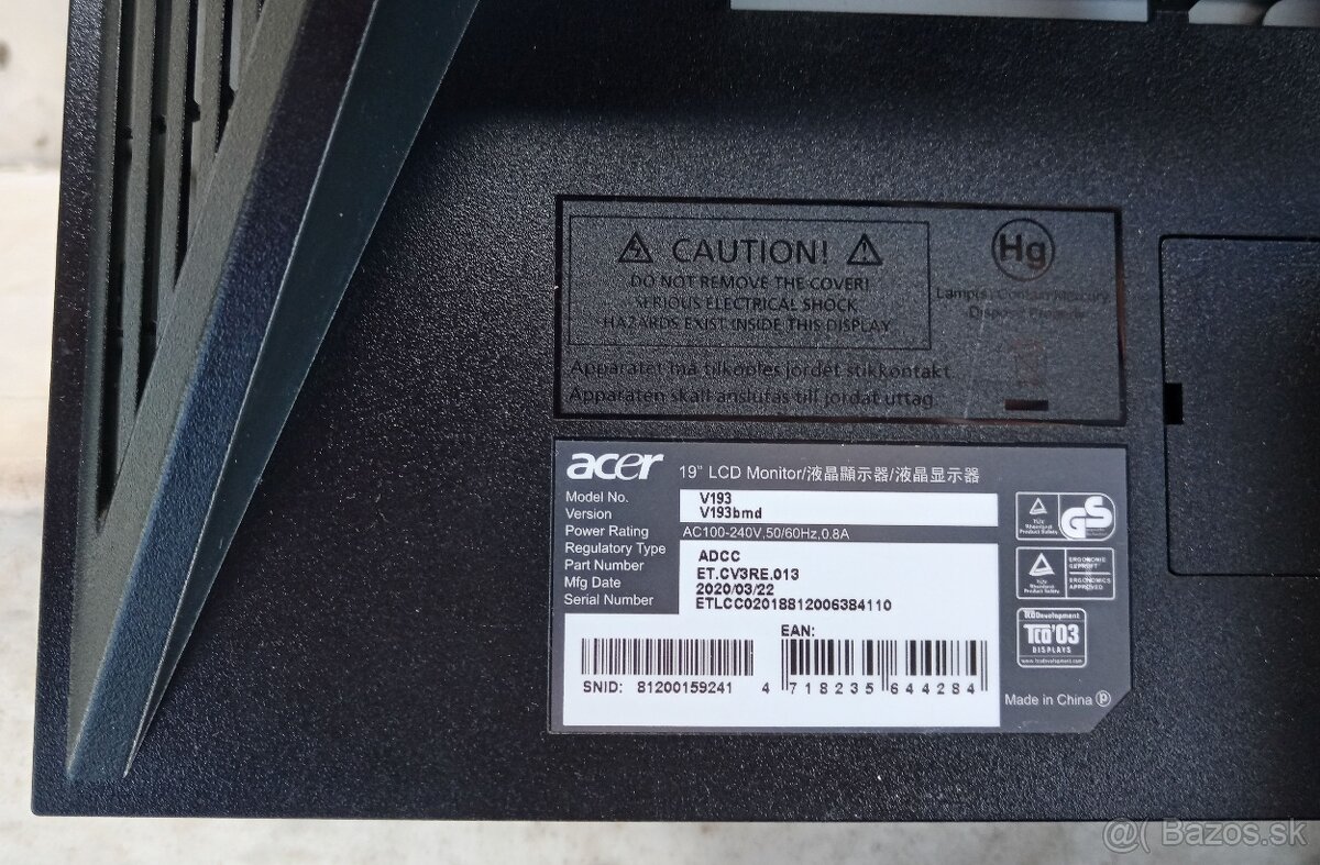 LCD monitor Acer V193 - 3