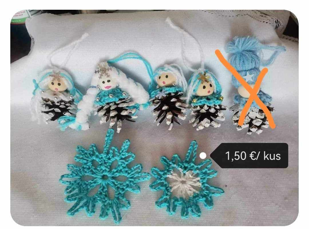 šiškové ozdoby Vianoce - 3