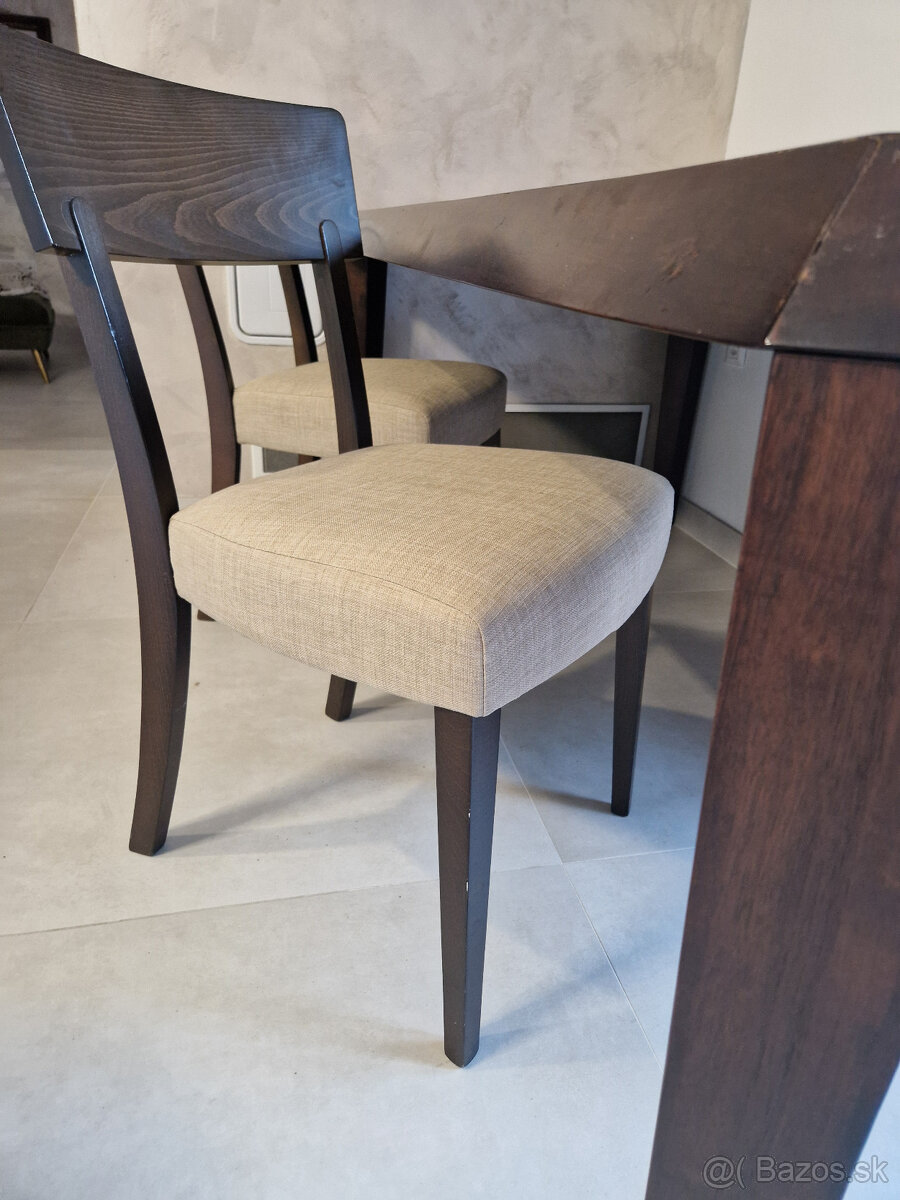 Drevený masívny stôl + 6 ks stoličky - 3