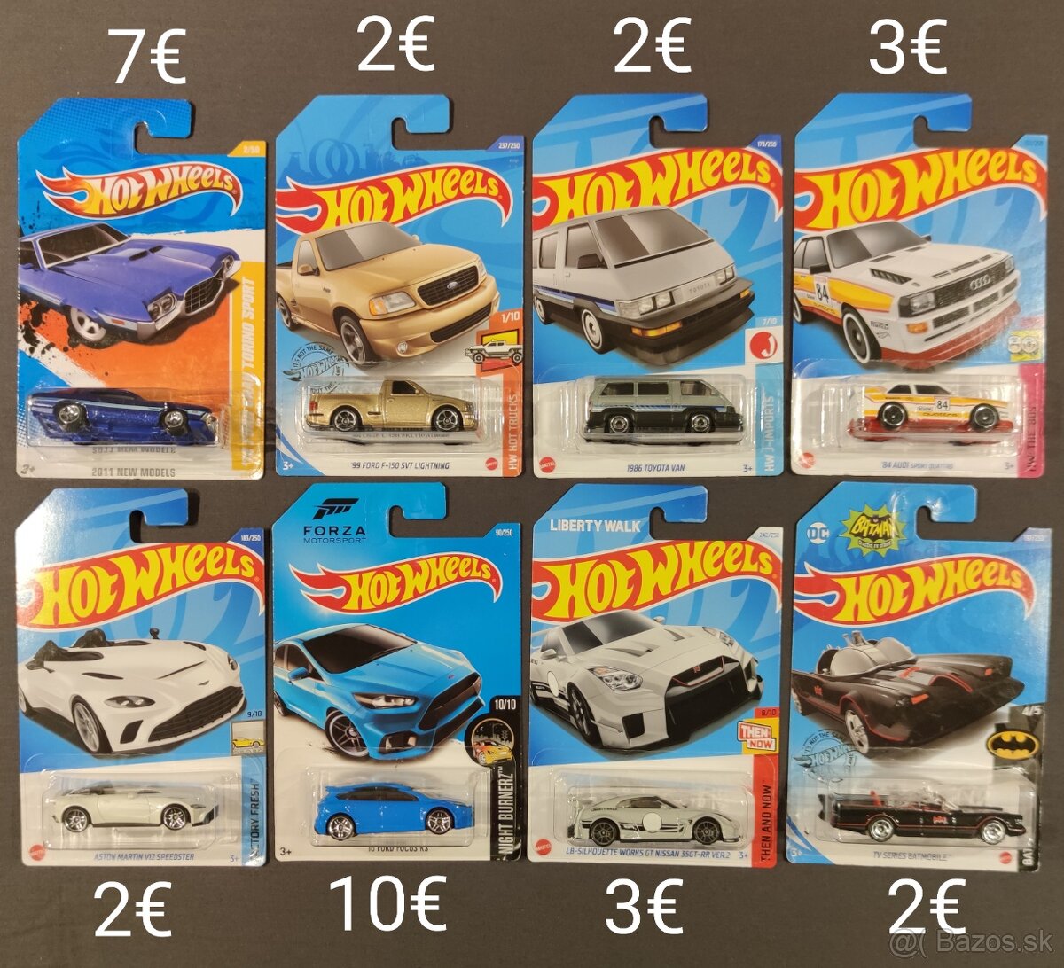 Hot Wheels mainliny na dlhých kartách - 3