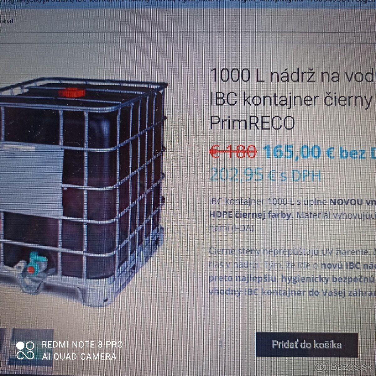 IBC kontajner 1000 litrový.....znížená cena - 3