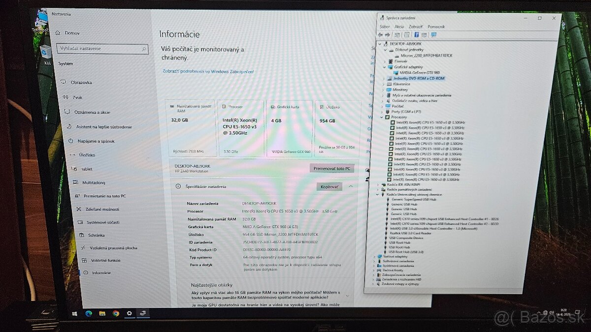PC1 - HP Z440 Xeon - 3