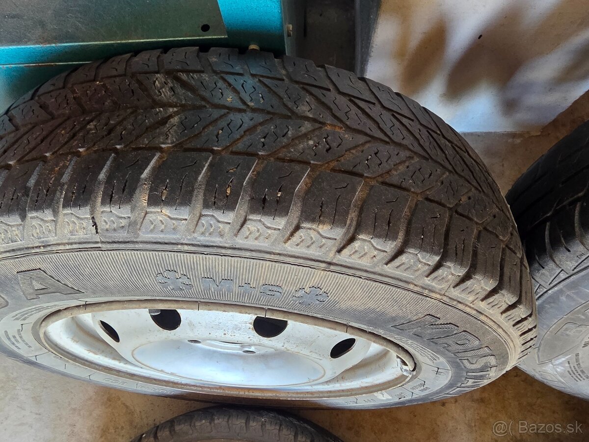 4 oceľové disky s pneu 165/80 R14 - 3